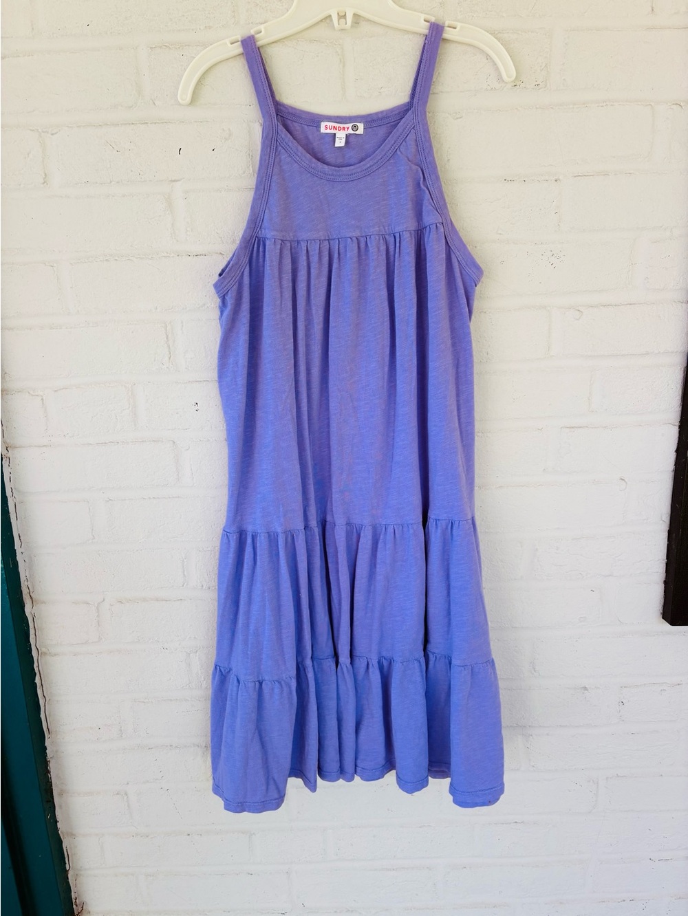 Sundry Women's XS Lilac Tiered Sundress